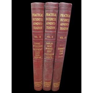 1935 Practical Business Administration Books